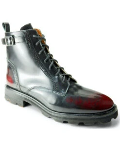 Band Of The Free Women's Cypress Leather Combat Boots - Round Toe