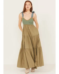 Free People Women's Bluebell Solid Maxi Dress -Dan Post Store 2000395772 300 P1