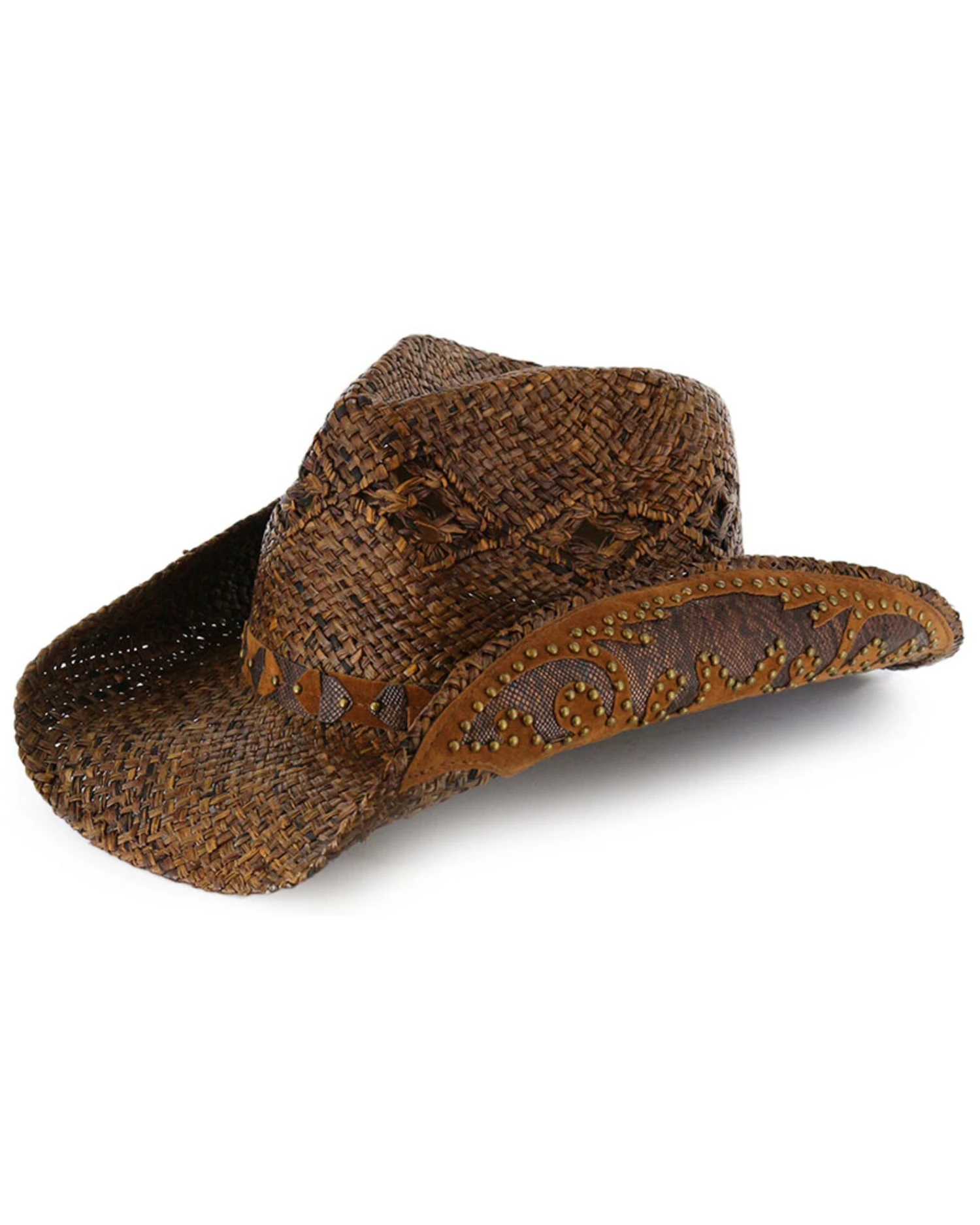 Shyanne Women's Embellished Brim Straw Hat 4 Shyanne Women's Embellished Brim Straw Hat - Image 2